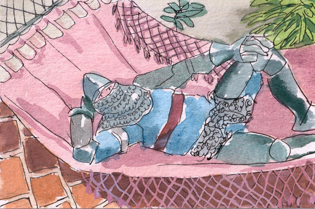 Chill Knight in Gouache